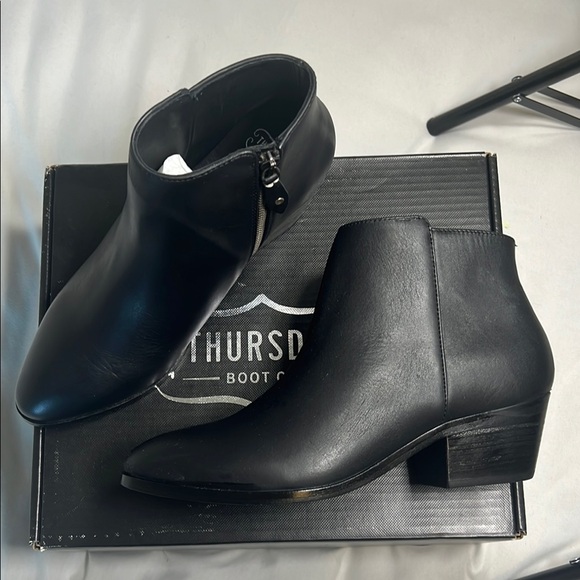 Thursday Boot Company Shoes - Thursday boot company Ankle women’s black leather Boots  Sleek Design